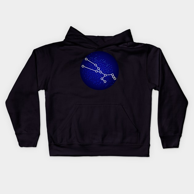 Taurus Zodiac Sign Gift Kids Hoodie by BadDesignCo